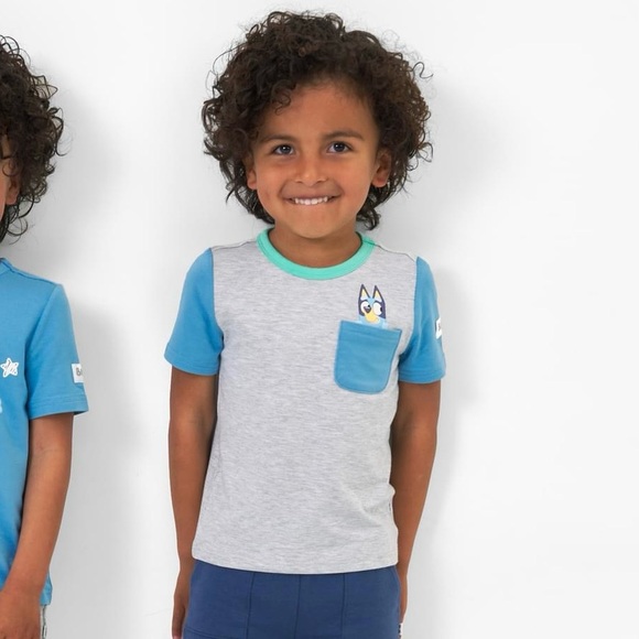 Little Sleepies Bluey Graphic Pocket Tee - Picture 4 of 6